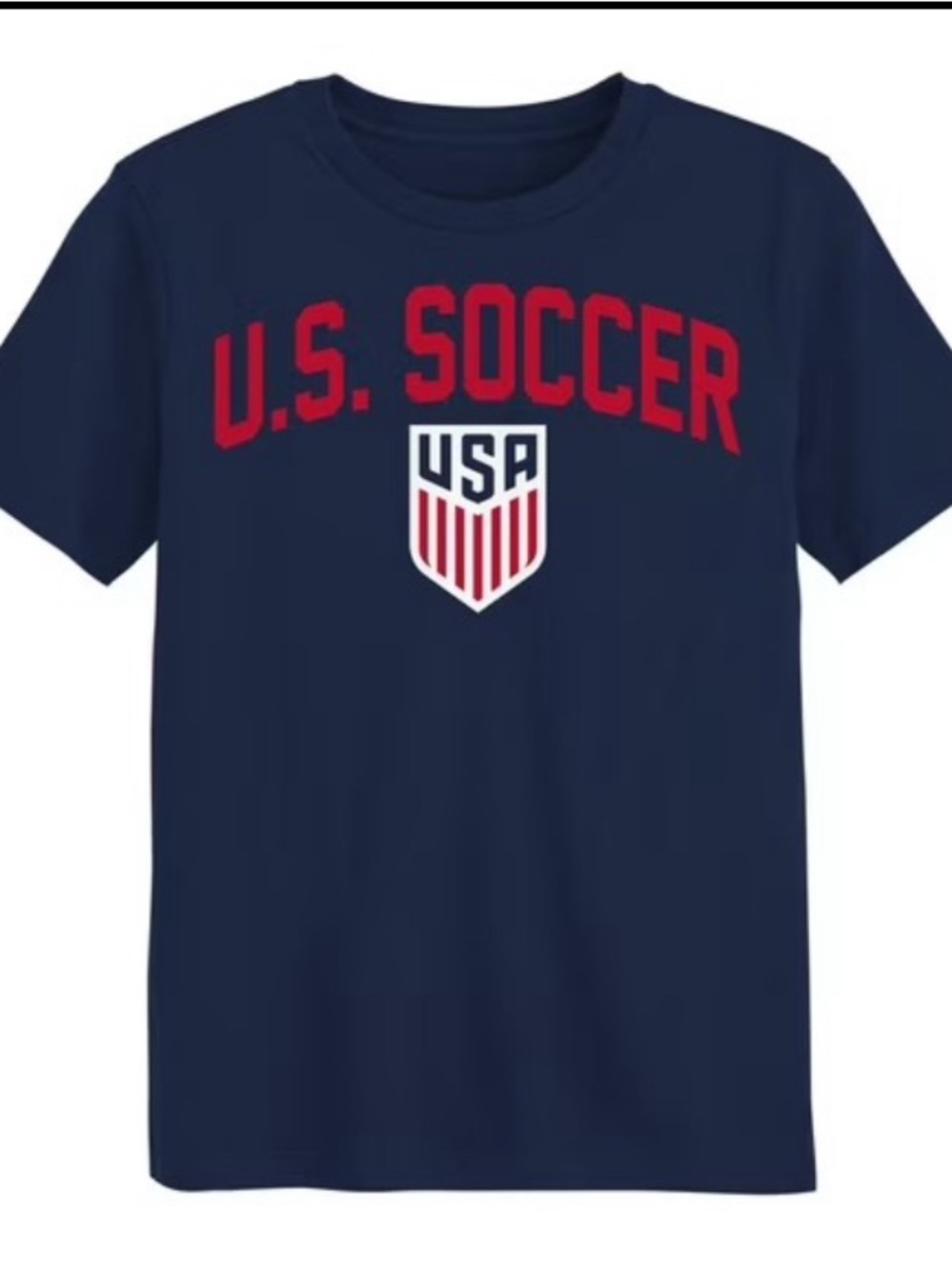 United States Men's National Team USMNT USA Men's Navy Arch-Over Logo Soccer Tee